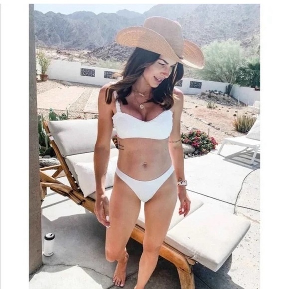 NWT Stoney Clover Lane x Target white textured bikini bottom vp. - Picture 4 of 8